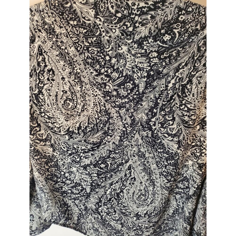 Zara Basic Button Front Triangle Hem Blouse, Medi… - image 4